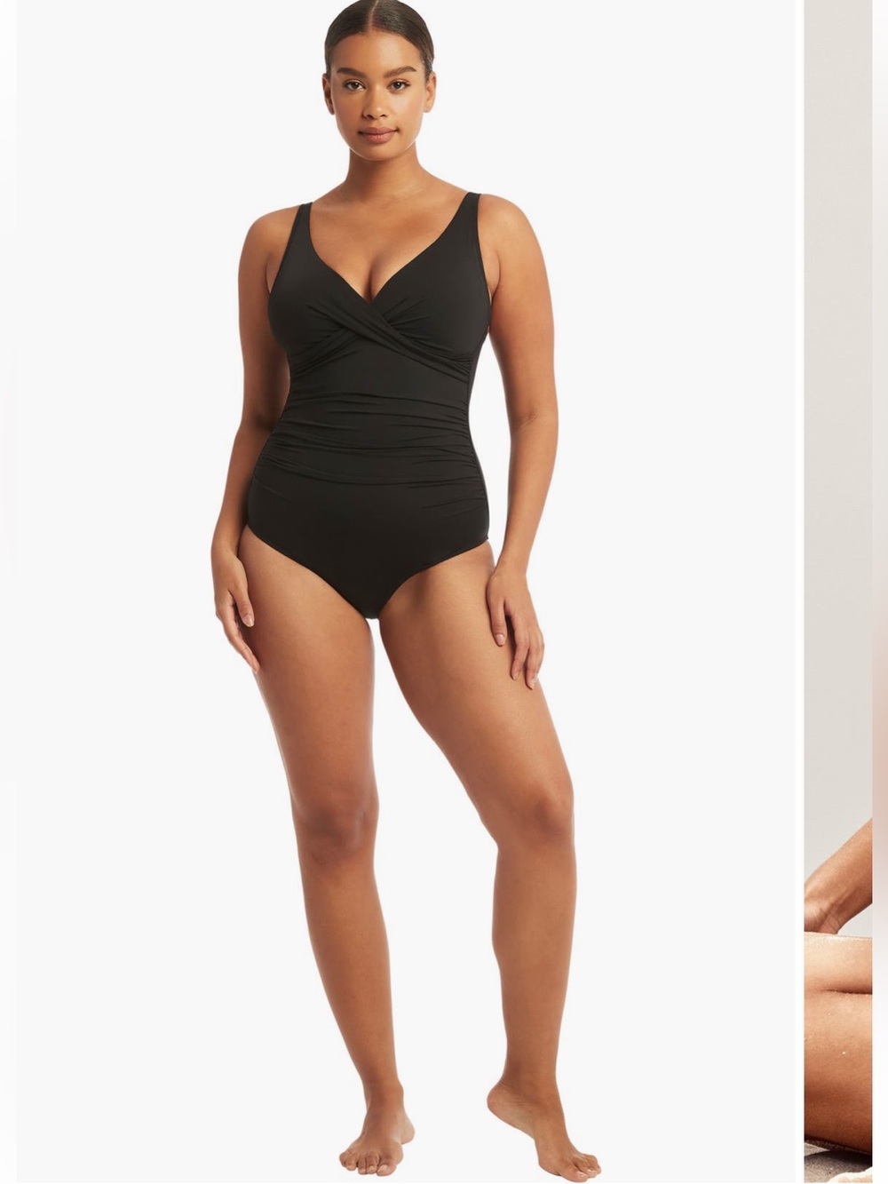 NWT Sea Level Australia Essentials Cross Front Multifit One Piece Swimsuit US 14